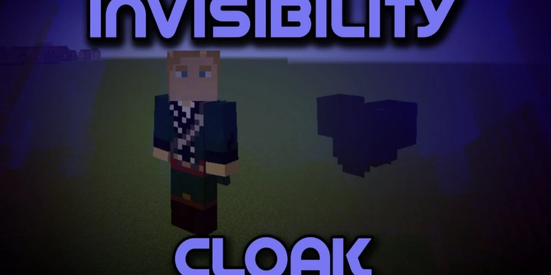 Мод на плащ невидимку в Minecraft PE