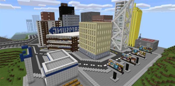 Небольшой город - Карта Minecraft PE 0.15.0