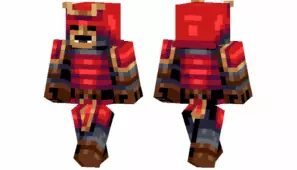 Скин Красный Самурай для Mineraft PE