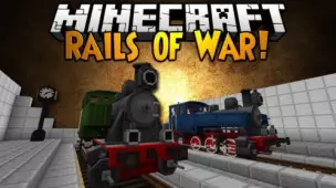 Мод Rails of War для Minecraft