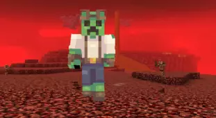 Скин Мальчик Крипер для Mineraft PE
