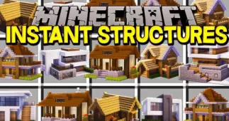 Мод Instant Structures для Minecraft