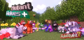 Красочные волки мутанты - Мод/Аддон Minecraft PE