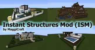 Мод Instant Structures 1.14 для Minecraft