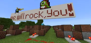 WeWillRockYou (Песня) - Карта Minecraft PE