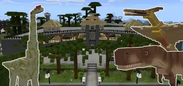 Jurassic Craft World - Карта Minecraft PE