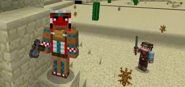 Ковбои против индейцев - Карта Minecraft PE