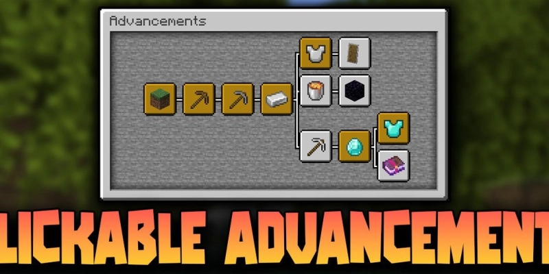 Clickable Advancements [26.1.1] [1.21.1] [1.20.1] [1.19.4]
